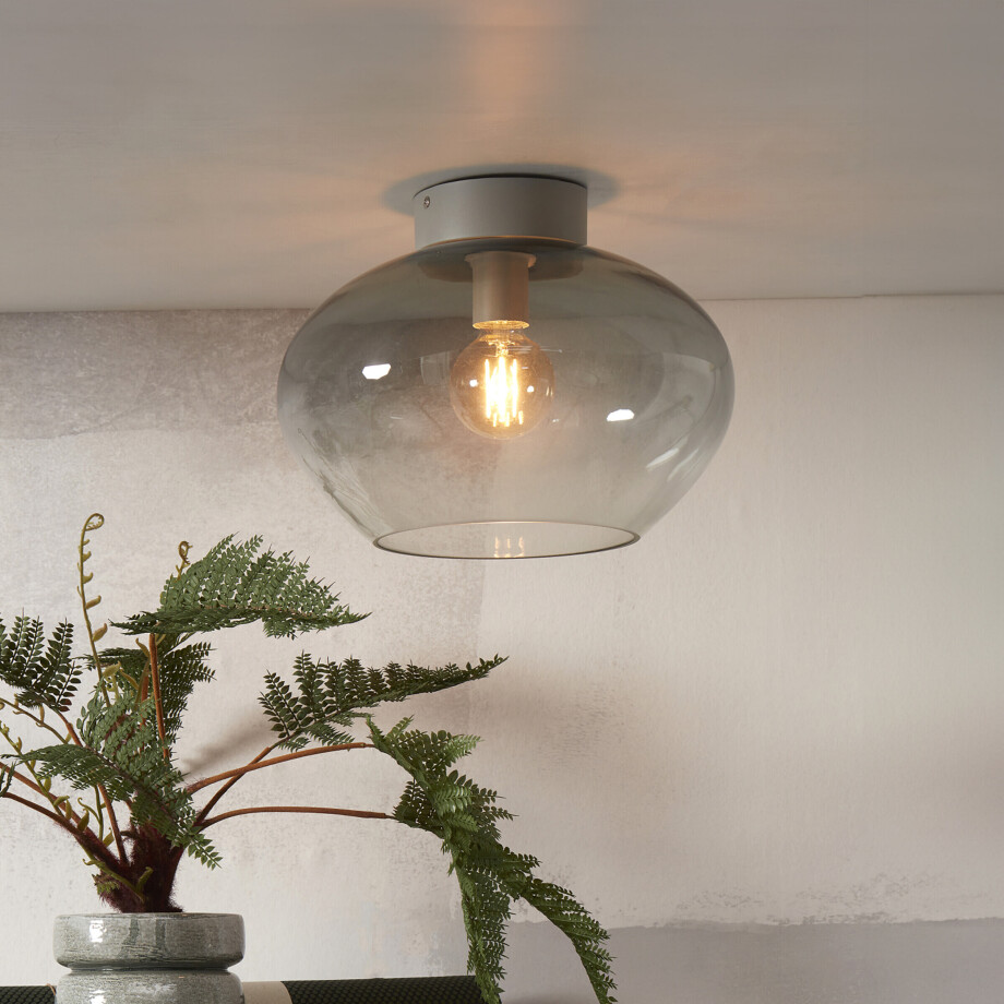 its about RoMi Plafondlamp 'Bologna' 35cm, kleur Lichtgrijs its about RoMi Plafondlamp 'Bologna' 35cm, kleur Lichtgrijs afbeelding 1
