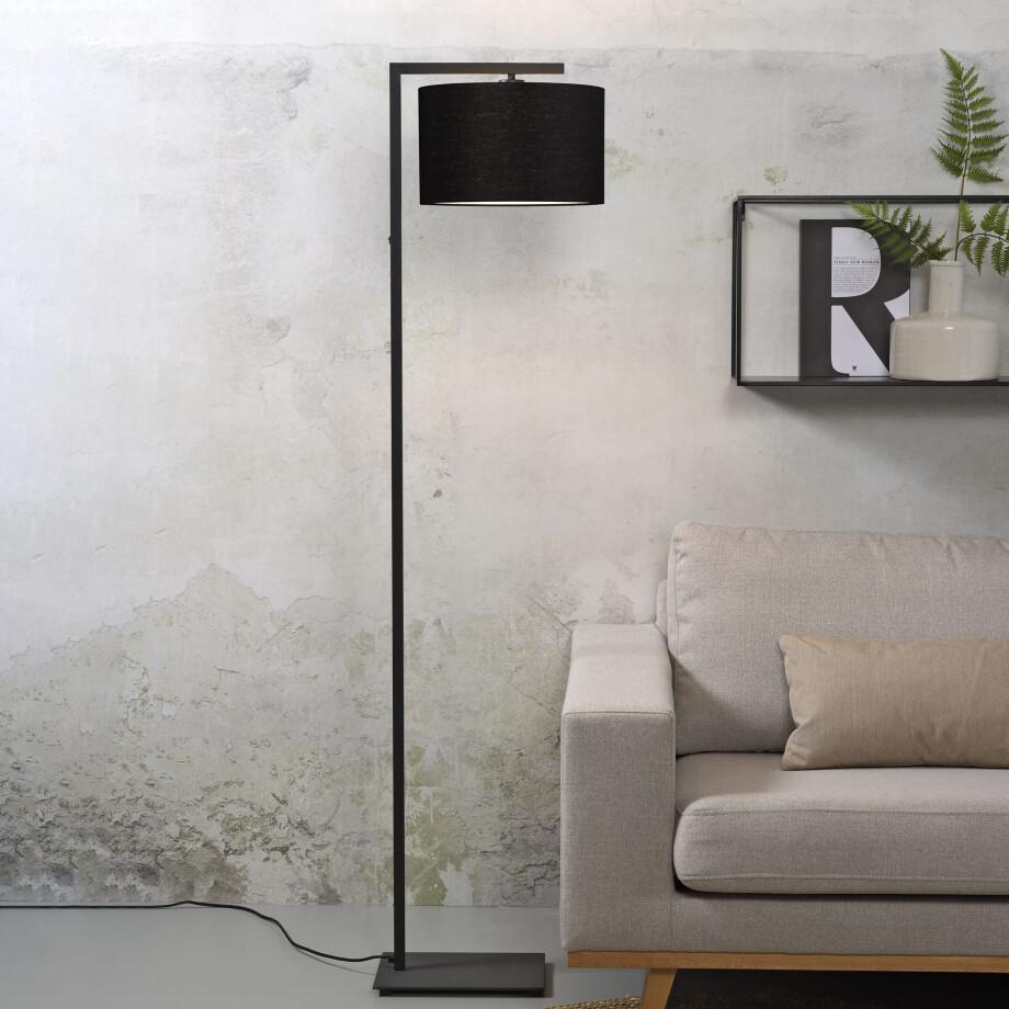 its about RoMi Vloerlamp 'Boston' 160cm, kleur Zwart its about RoMi Vloerlamp 'Boston' 160cm, kleur Zwart afbeelding 1