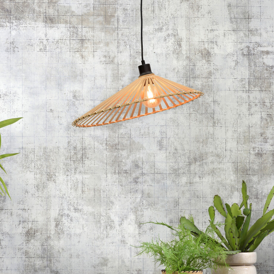 GOOD&MOJO Hanglamp 'Bromo' 50cm, Bamboe, kleur Naturel GOOD&MOJO Hanglamp 'Bromo' 50cm, Bamboe, kleur Naturel afbeelding