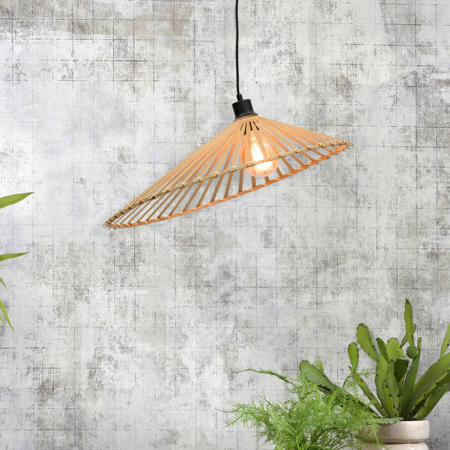 GOOD&MOJO Hanglamp 'Bromo' 60cm, Bamboe, kleur Naturel GOOD&MOJO Hanglamp 'Bromo' 60cm, Bamboe, kleur Naturel afbeelding