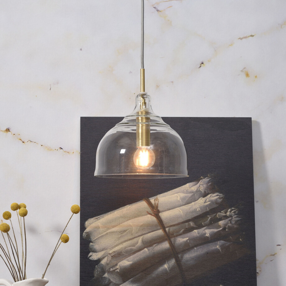 its about RoMi Hanglamp 'Brussels' Rond, Glas, kleur Goud afbeelding 