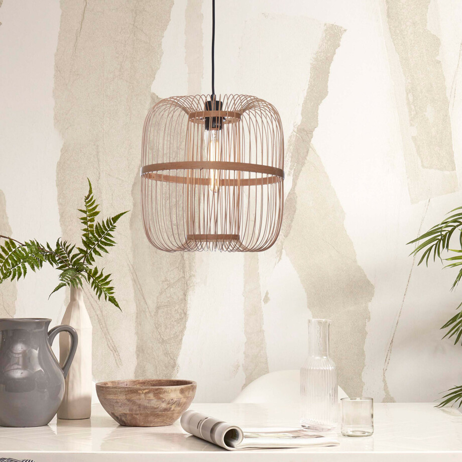 GOOD&MOJO Hanglamp 'Hokkaido' Bamboe, 25cm, kleur Naturel GOOD&MOJO Hanglamp 'Hokkaido' Bamboe, 25cm, kleur Naturel afbeelding 1