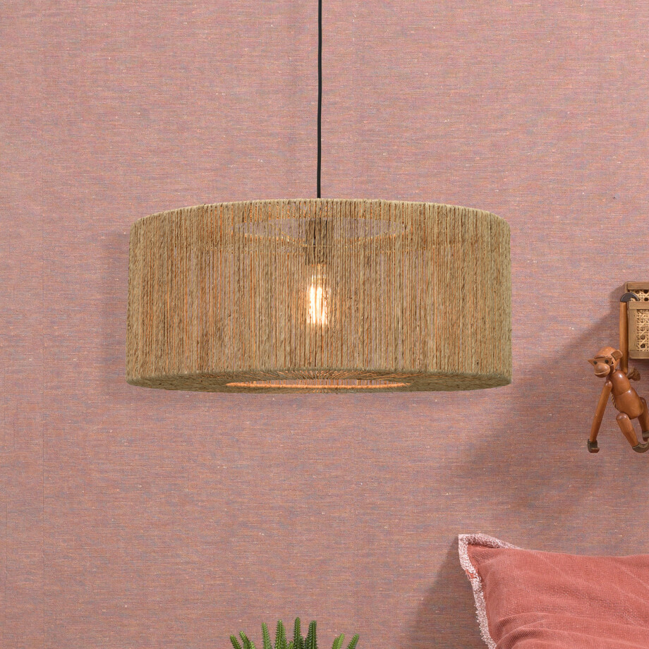 GOOD&MOJO Hanglamp 'Iguazu' Large, Jute, kleur Naturel afbeelding 1