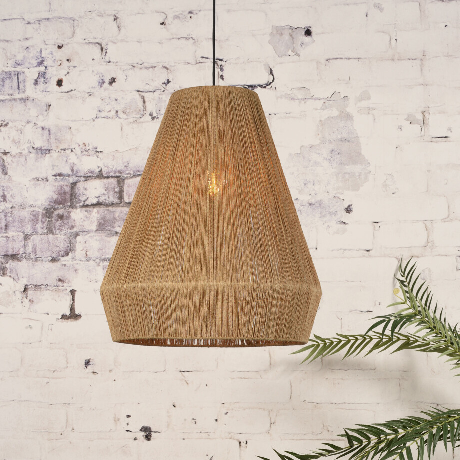 GOOD&MOJO Hanglamp 'Iguazu' Jute, kleur Naturel afbeelding 1