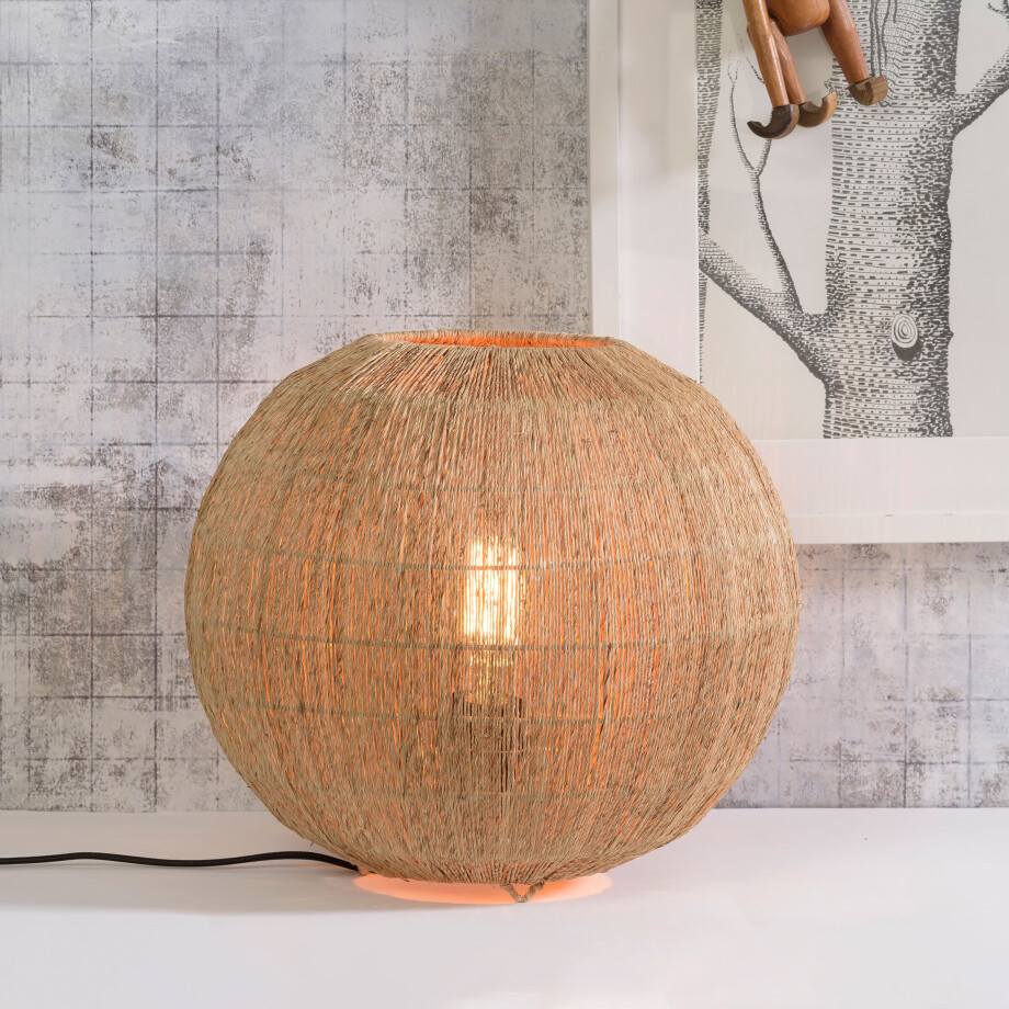 GOOD&MOJO Tafellamp 'Iguazu' Large, Jute, kleur Naturel afbeelding 1