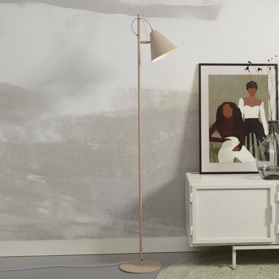 its about RoMi Vloerlamp 'Lisbon' 151cm, kleur Zand its about RoMi Vloerlamp 'Lisbon' 151cm, kleur Zand afbeelding 1