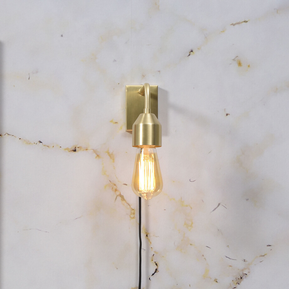 its about RoMi Wandlamp 'Madrid' kleur Goud its about RoMi Wandlamp 'Madrid' kleur Goud afbeelding 1