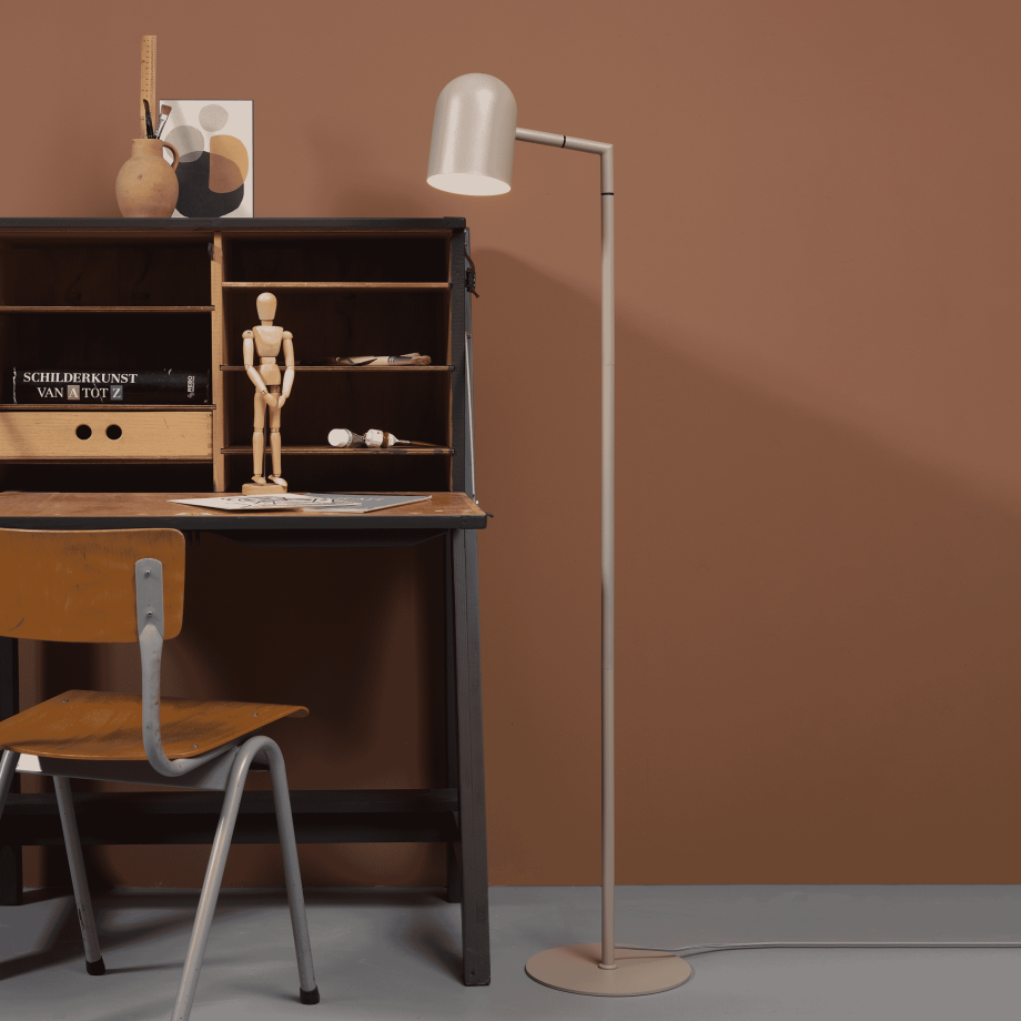 its about RoMi Vloerlamp 'Marseille' 141cm, kleur Zand afbeelding 1