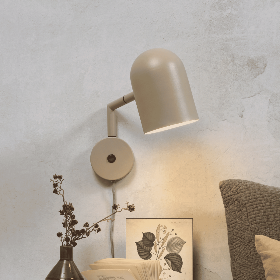 its about RoMi Wandlamp 'Marseille' 26cm, kleur Zand its about RoMi Wandlamp 'Marseille' 26cm, kleur Zand afbeelding 1