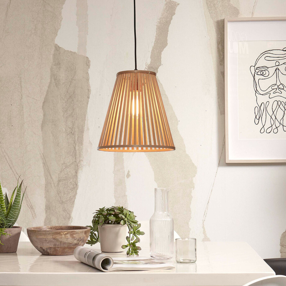 GOOD&MOJO Hanglamp 'Merapi' Bamboe, 30cm, kleur Naturel GOOD&MOJO Hanglamp 'Merapi' Bamboe, 30cm, kleur Naturel afbeelding 1