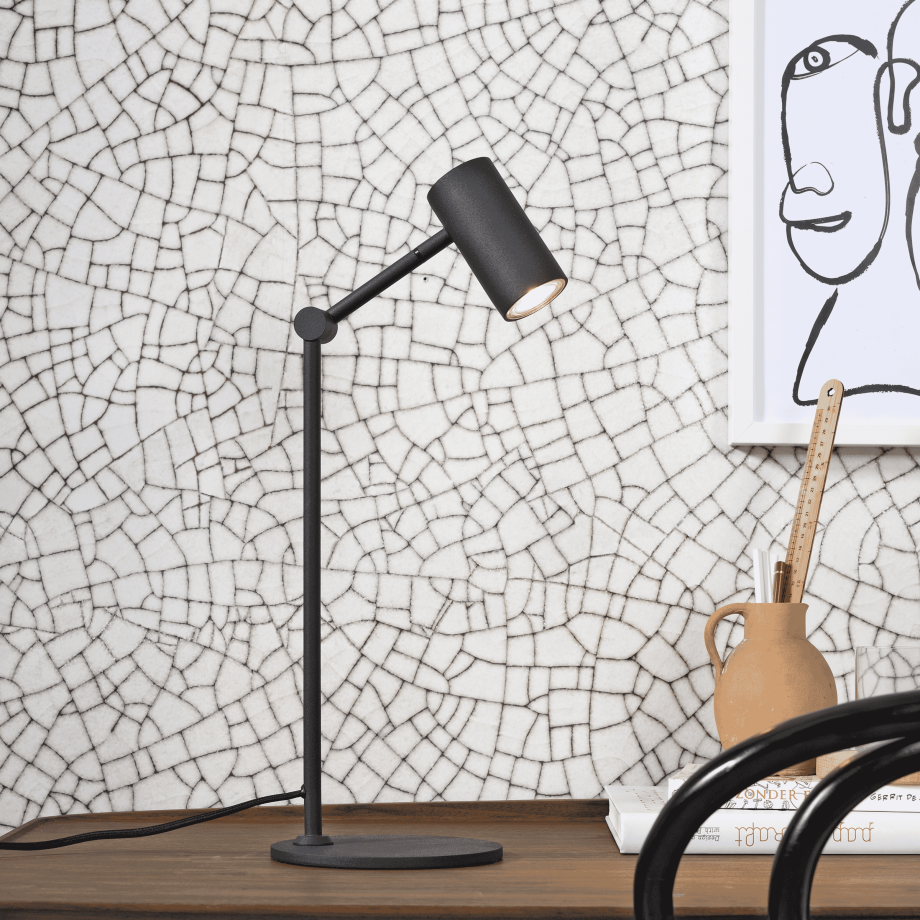 its about RoMi Tafellamp 'Montreux' 56cm, kleur Zwart afbeelding 1
