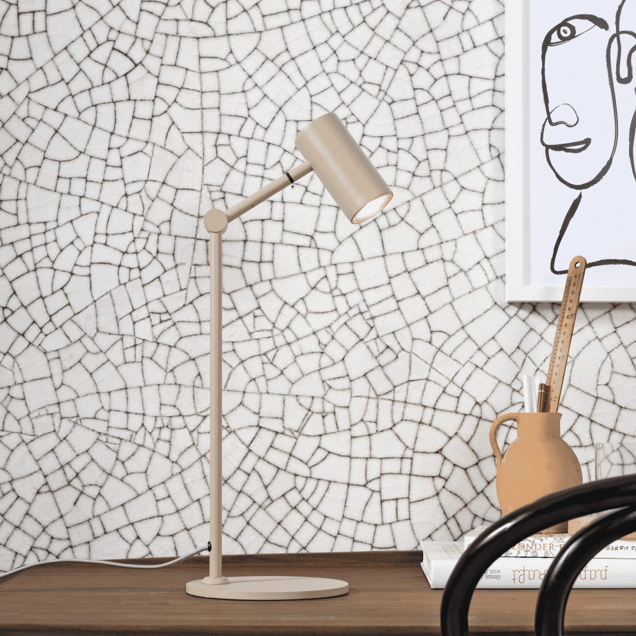 its about RoMi Tafellamp 'Montreux' 56cm, kleur Zand afbeelding 1