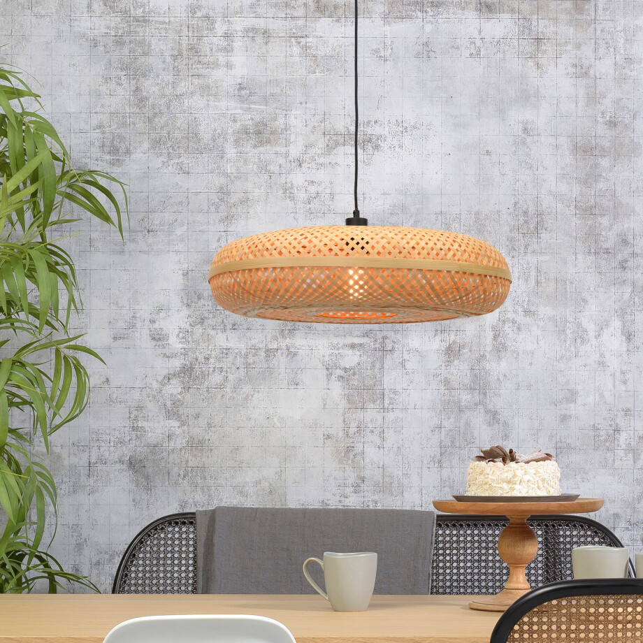 GOOD&MOJO Hanglamp 'Palawan' Large, Bamboe, kleur Naturel GOOD&MOJO Hanglamp 'Palawan' Large, Bamboe, kleur Naturel afbeelding 1