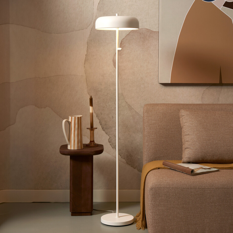 its about RoMi Vloerlamp 'Porto' 145cm, kleur Wit afbeelding 1