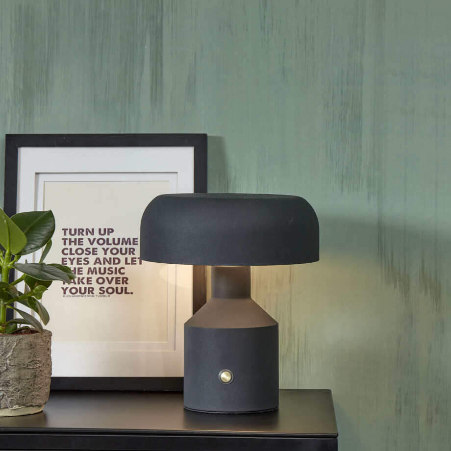 its about RoMi Tafellamp 'Porto' 29cm, kleur Zwart afbeelding 1
