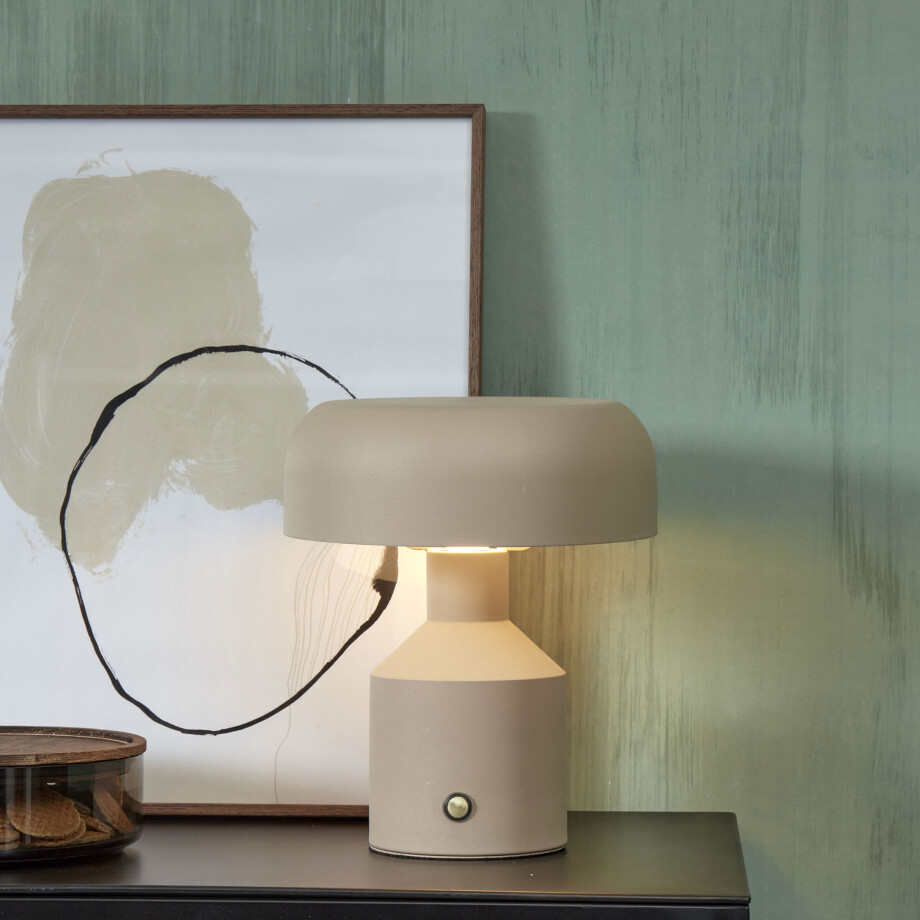 its about RoMi Tafellamp 'Porto' 29cm, kleur Zand afbeelding 1