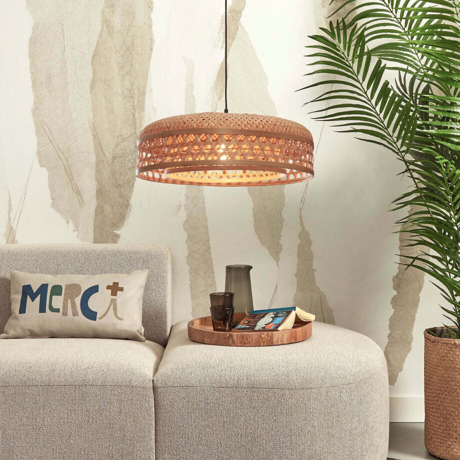 GOOD&MOJO Hanglamp 'Ubud' Bamboe, 60cm, kleur Naturel GOOD&MOJO Hanglamp 'Ubud' Bamboe, 60cm, kleur Naturel afbeelding 1