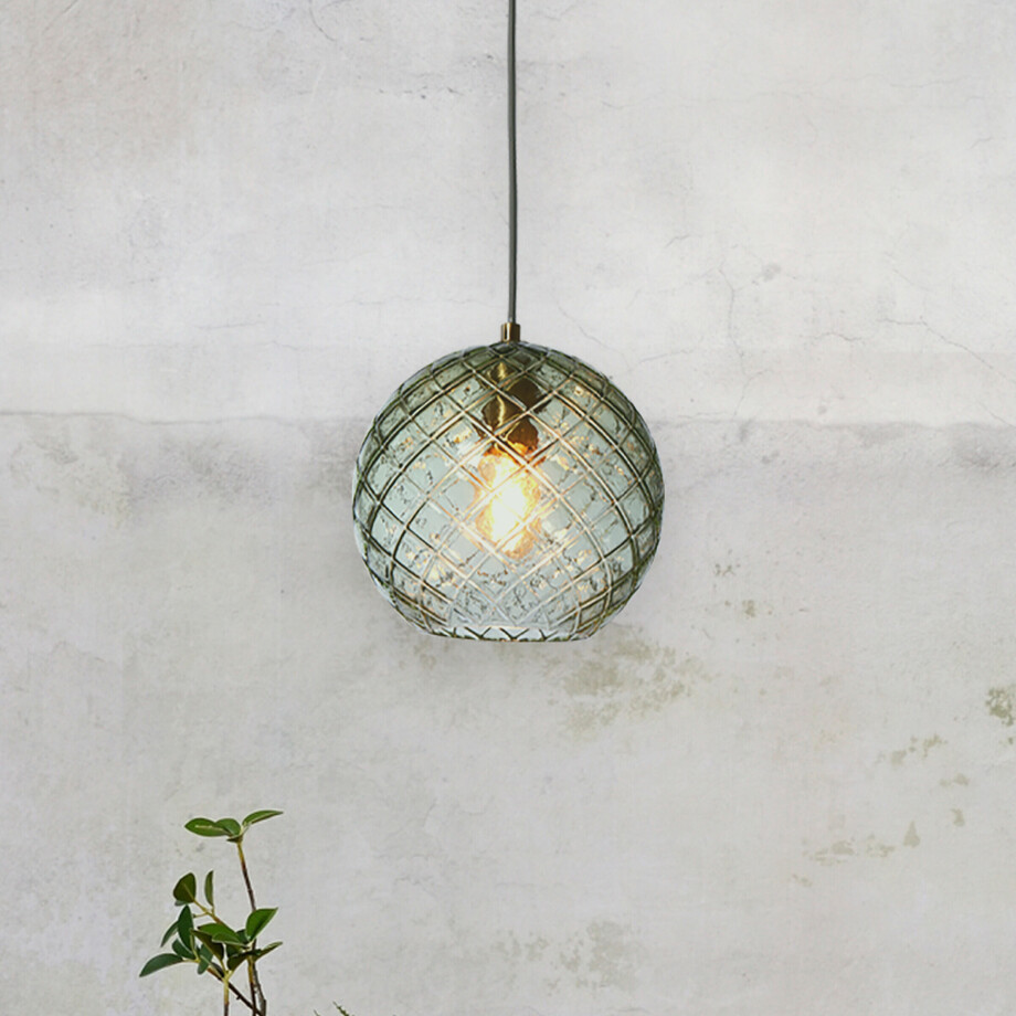 its about RoMi Hanglamp 'Venice' Bol, kleur Groen afbeelding 1
