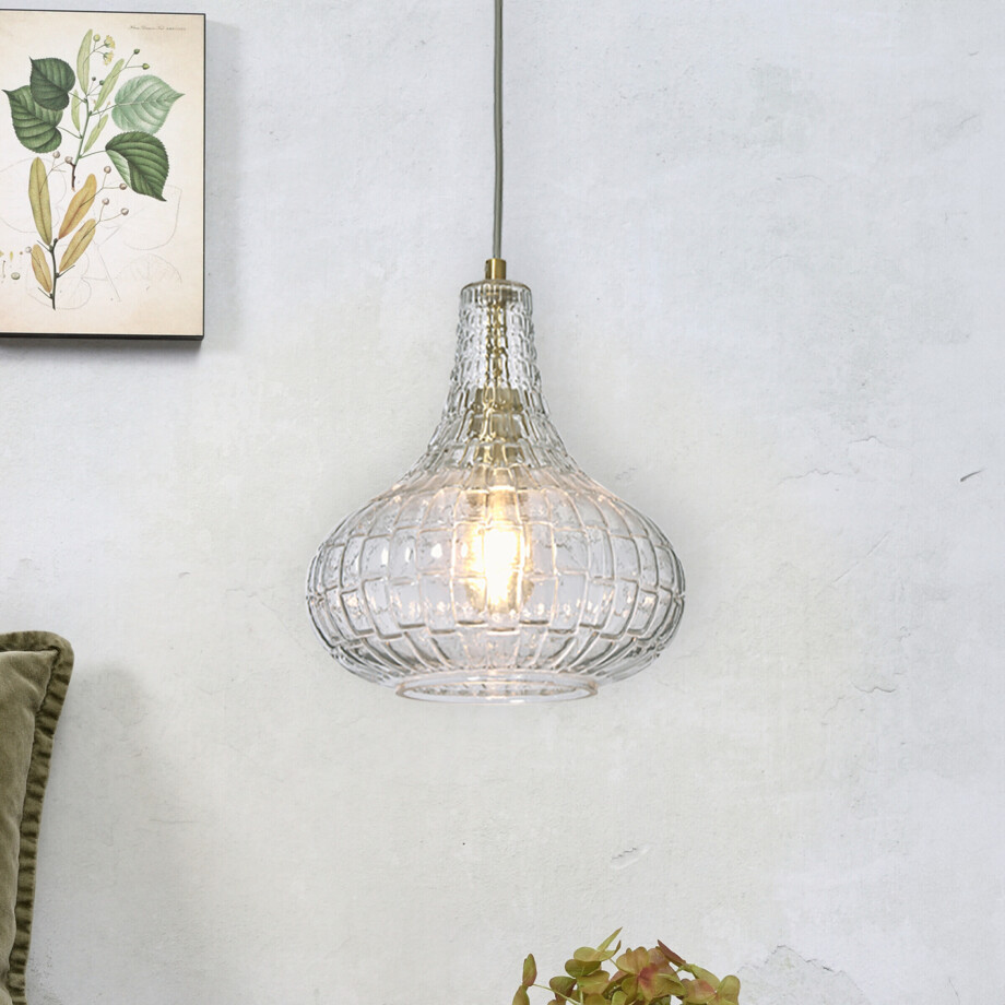 its about RoMi Hanglamp 'Venice' Druppel, kleur Transparant afbeelding 1