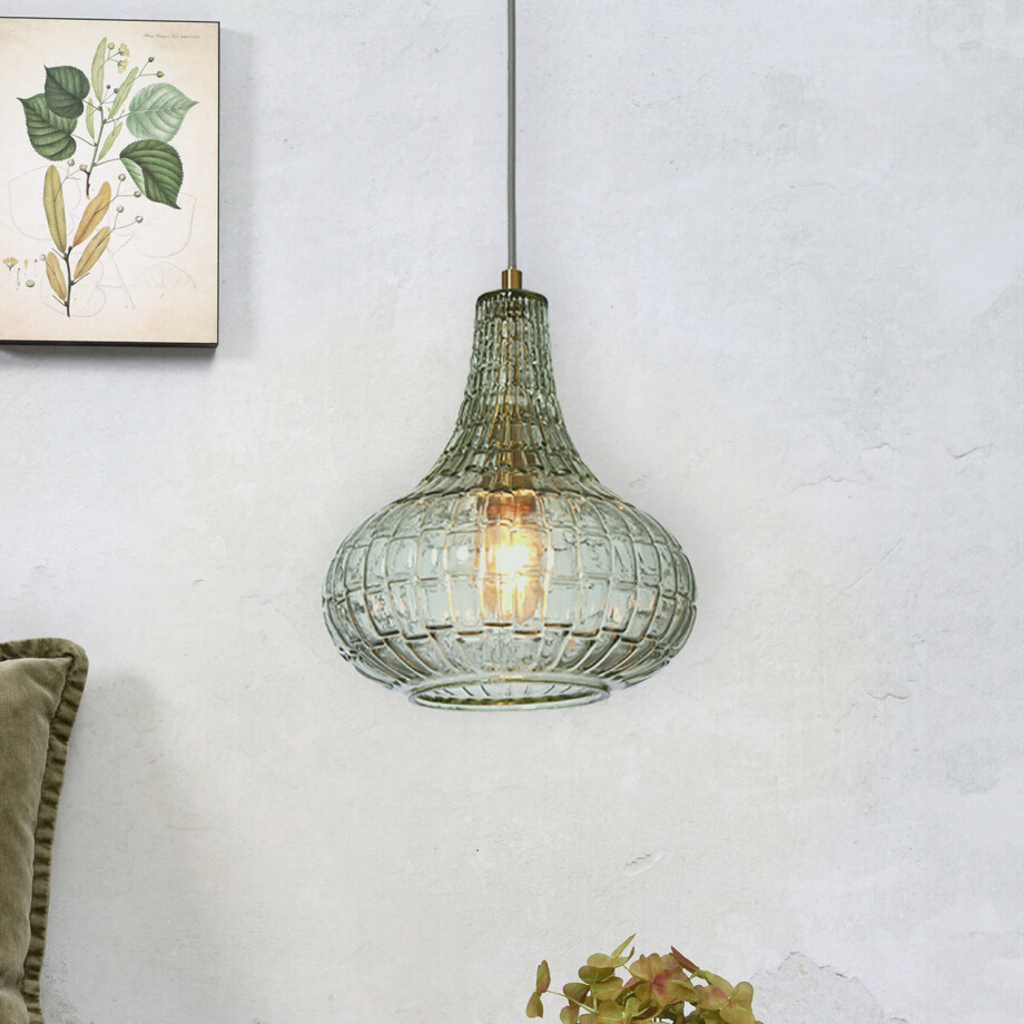 its about RoMi Hanglamp 'Venice' Druppel, kleur Groen afbeelding 1