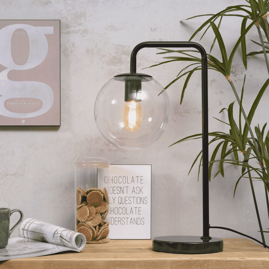 its about RoMi Tafellamp 'Warsaw' 53cm, kleur Zwart its about RoMi Tafellamp 'Warsaw' 53cm, kleur Zwart afbeelding 1