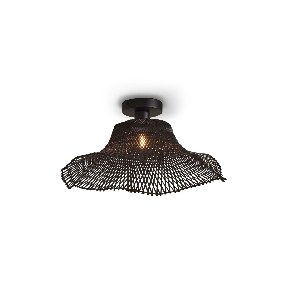 GOOD&MOJO Plafondlamp 'Ibiza' Bamboe, 50cm, kleur Zwart GOOD&MOJO Plafondlamp 'Ibiza' Bamboe, 50cm, kleur Zwart afbeelding 1