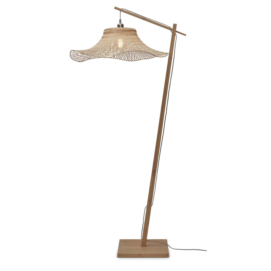 GOOD&MOJO Vloerlamp 'Ibiza' Bamboe, 176cm, kleur Naturel afbeelding 1