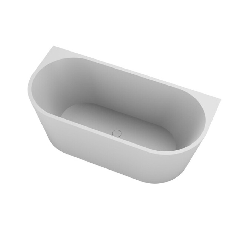 Ideavit Alexa half vrijstaand bad 170x80cm acryl wit mat 290306 Ideavit Alexa half vrijstaand bad 170x80cm acryl wit mat 290306 afbeelding 1