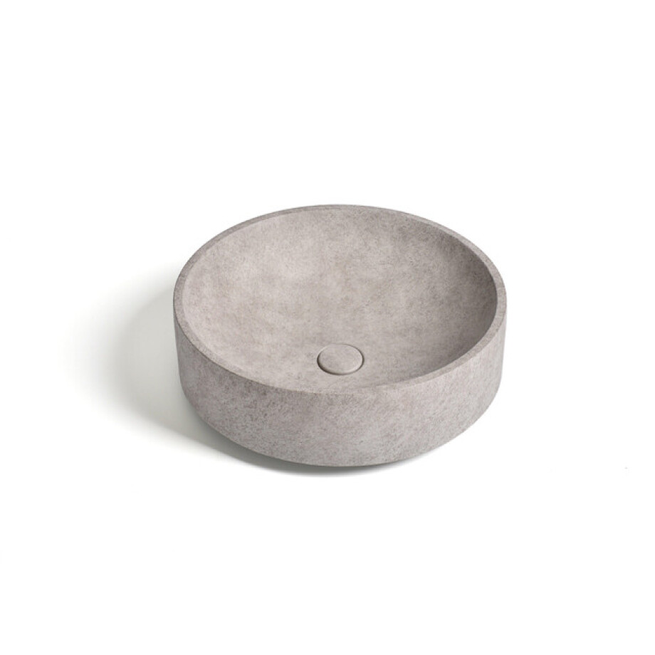 Ideavit Deco Waskom 45.5x45.5x14.5cm Beton Rond Light Grey 290304-D1 afbeelding 1