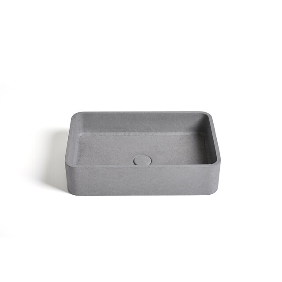 Ideavit Gaia Waskom 50x32.5x12cm Beton rechthoek Grey 290306-B1 afbeelding 1
