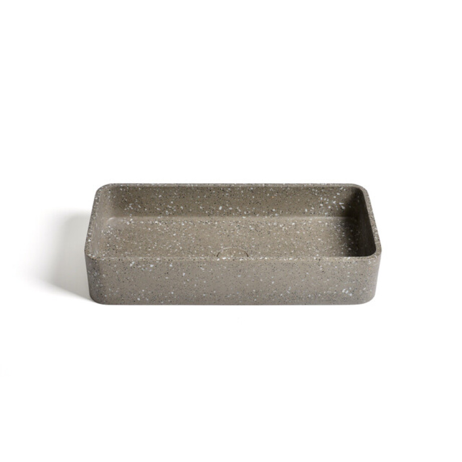 Ideavit Max Waskom 60x28x12cm Beton vierkant Terrazzo 290294-E10 afbeelding 1