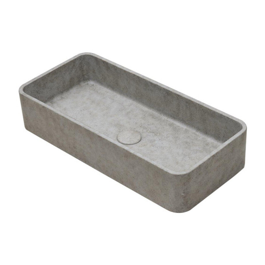 Ideavit Max Waskom 60x28x12cm rechthoek Concrete beige 290294-D1 afbeelding 1