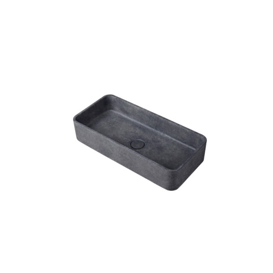 Ideavit Max Waskom 60x28x12cm rechthoek Concrete dark grey 290294-D2 afbeelding 1