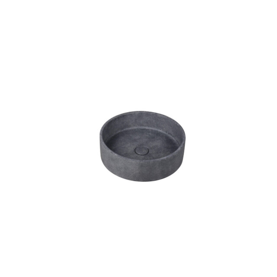 Ideavit Ora Waskom 39x12cm rond concrete beton dark grey 290296-D2 afbeelding 1