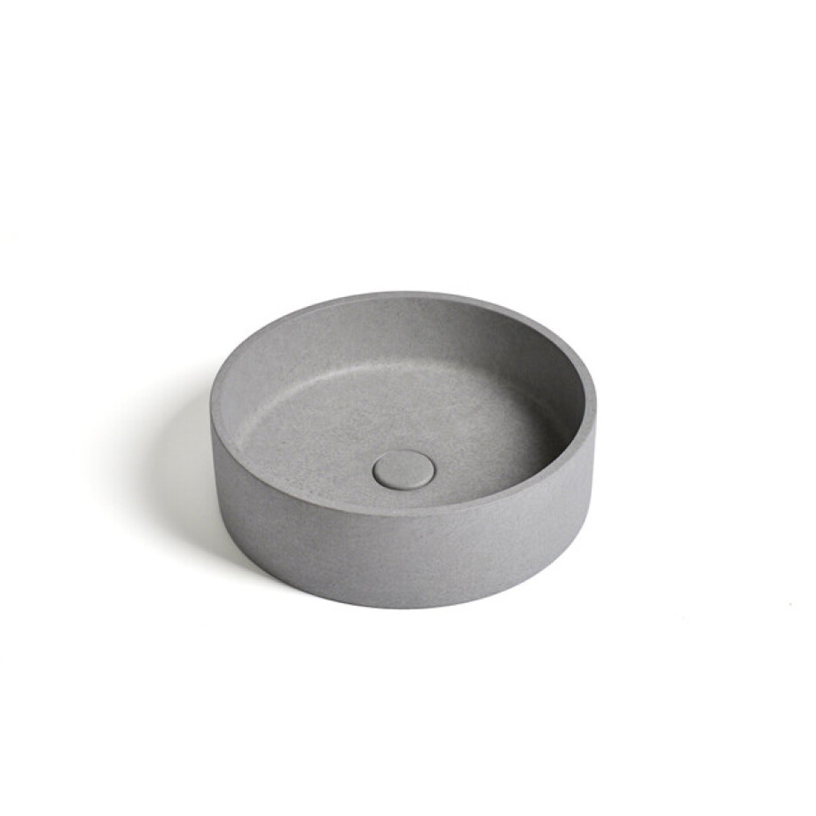 Ideavit Ora Waskom 39x39x12cm Beton Rond Grey 290296-B1 Ideavit Ora Waskom 39x39x12cm Beton Rond Grey 290296-B1 afbeelding 1