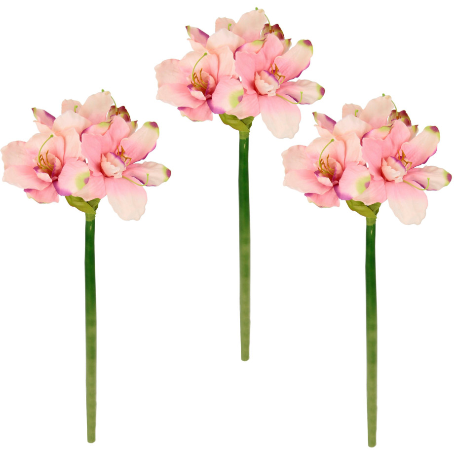 I.GE.A. Kunstbloem Amaryllis (3 stuks) afbeelding 1