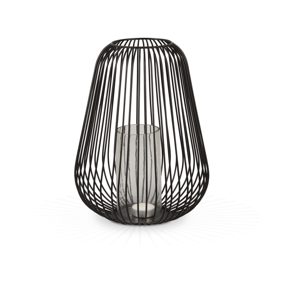 Illuminate lantaarn L zwart Illuminate lantaarn L zwart afbeelding 1