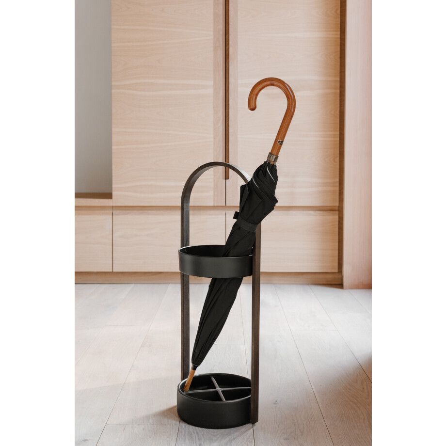 Umbra Parapluhouder 'Bellwood' kleur Zwart/Walnoot afbeelding 1