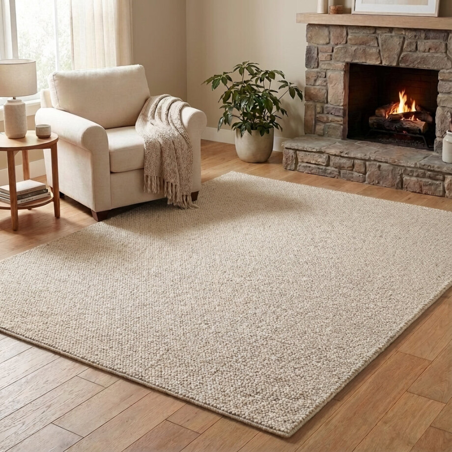 Vloerkleed Rocco - Crème 150x80cm - Polypropyleen - Dekbed-Discounter.nl afbeelding 1