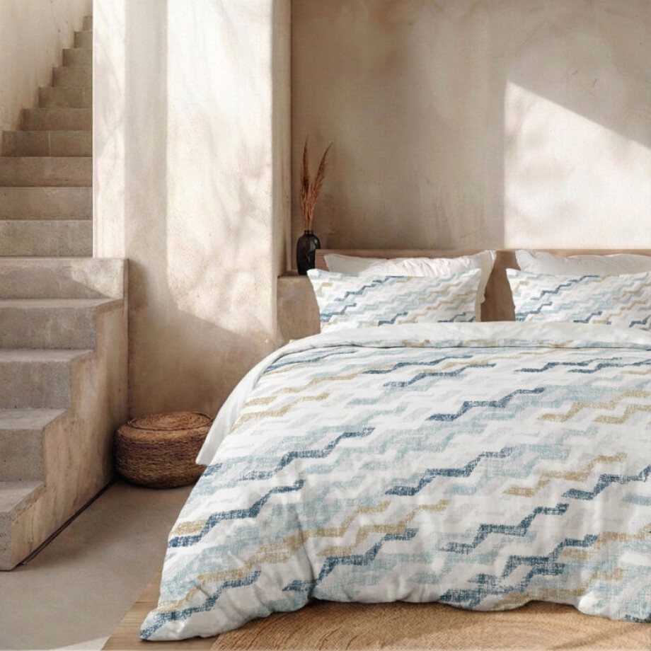 Sale: -32% | Dekbedovertrek Percale-Katoen Verkoelend - Pixel Steps - Eenpersoons (140x200 Cm) - Blauw Percale Katoen - Effen - Presence - Dekbed-Discounter.nl Sale: -32% | Dekbedovertrek Percale-Katoen Verkoelend - Pixel Steps - Eenpersoons (140x200 Cm) - Blauw Percale Katoen - Effen - Presence - Dekbed-Discounter.nl afbeelding 1