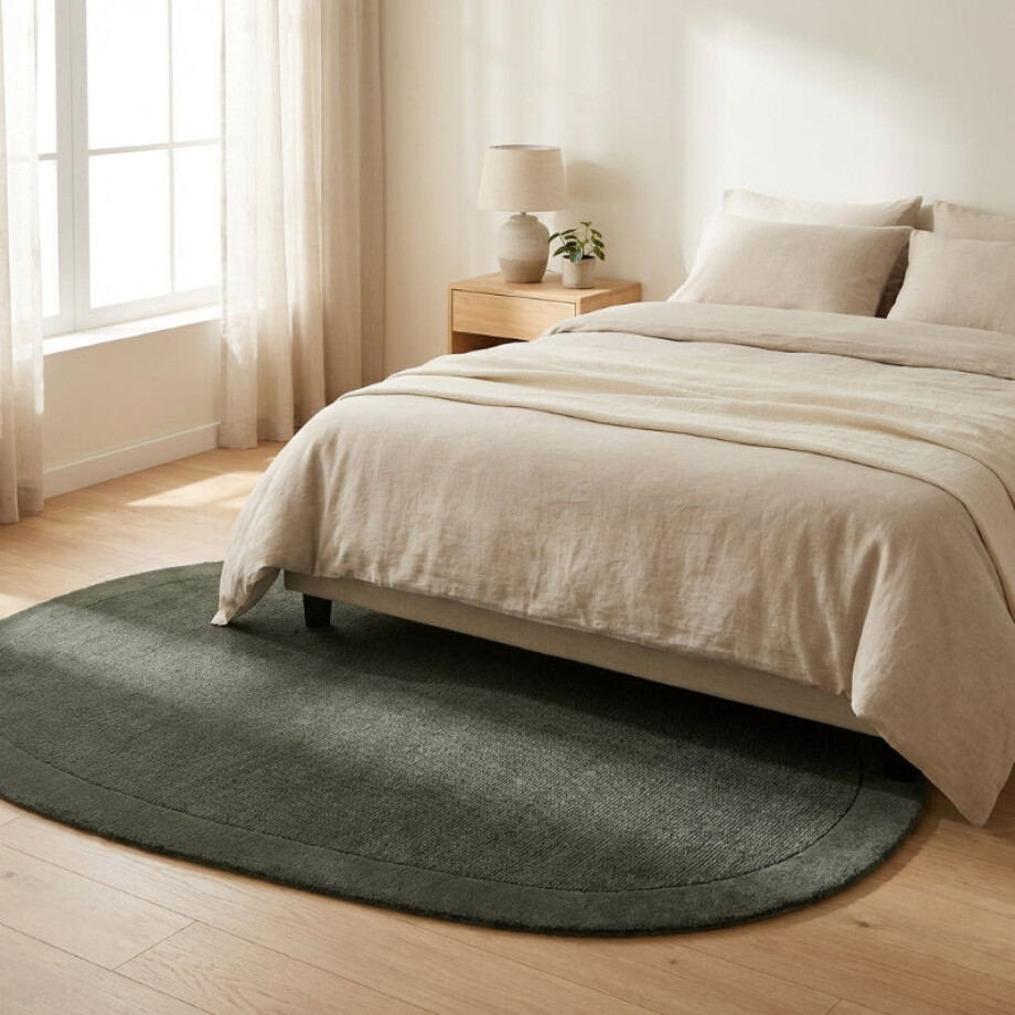 Vloerkleed Kari Organisch - Groen 200x125cm - - Dekbed-Discounter.nl afbeelding 