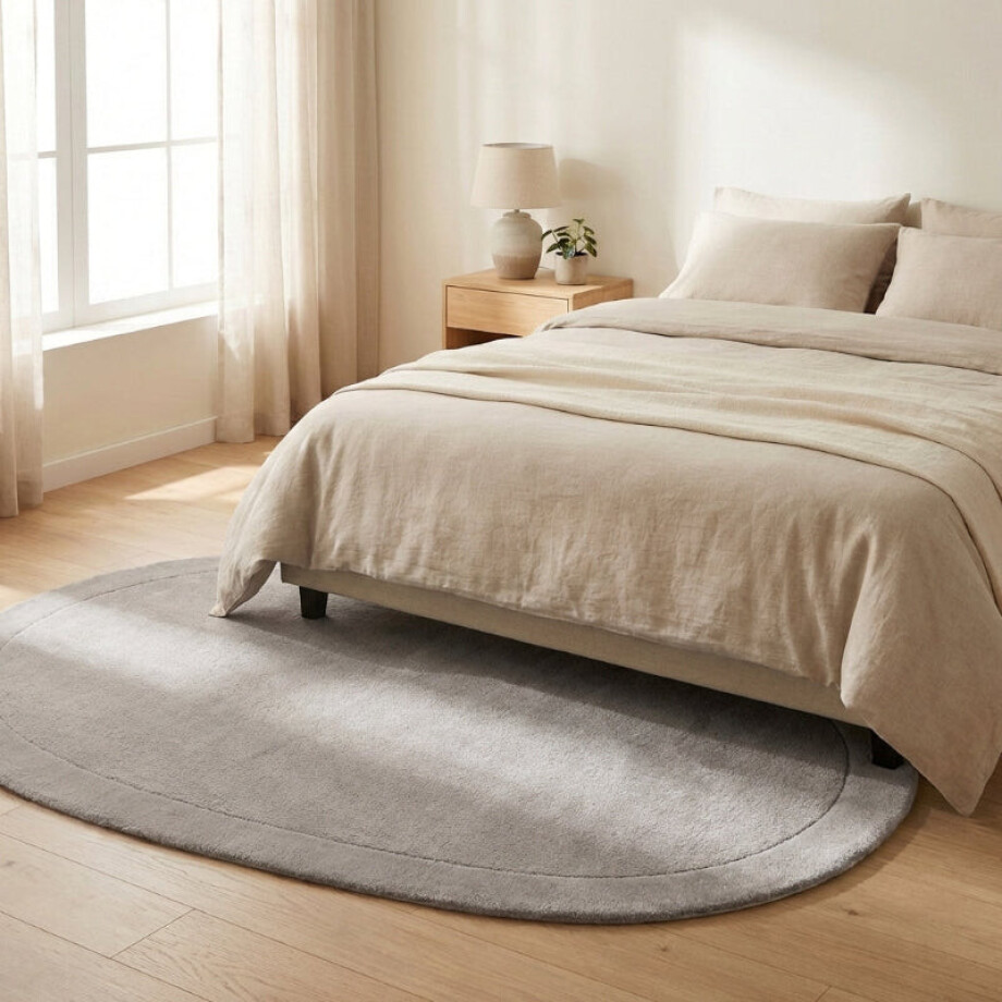 Vloerkleed Kari Organisch - Grijs 200x125cm - - Dekbed-Discounter.nl afbeelding 