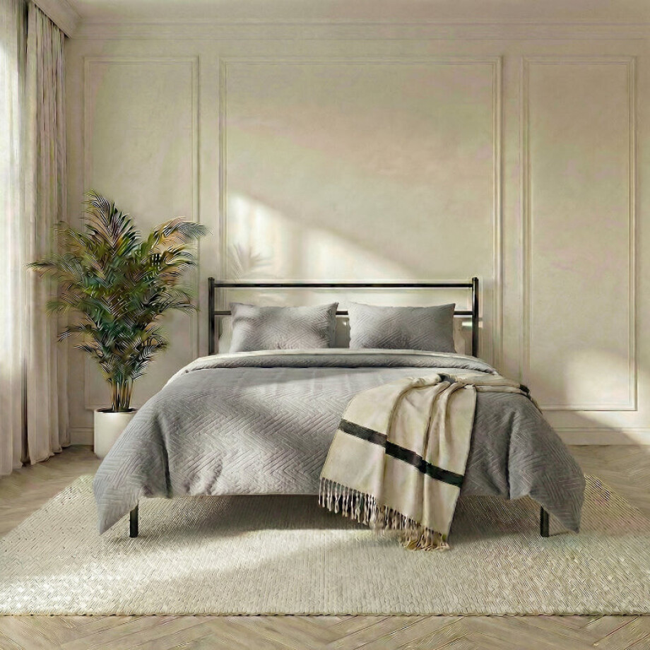 Bedsprei Layers - Zilver - Xcm Van Zydante Home Microvezel - Dekbed-Discounter.nl afbeelding 