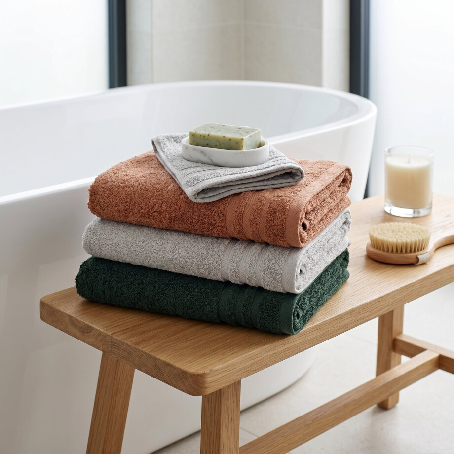 VOORDEEL Badtextielset - Groen & Grijs En Terra Badtextiel Donkergroen Terra Donkergroen Dekbed Discounter - Dekbed-Discounter.nl VOORDEEL Badtextielset - Groen & Grijs En Terra Badtextiel Donkergroen Terra Donkergroen Dekbed Discounter - Dekbed-Discounter.nl afbeelding