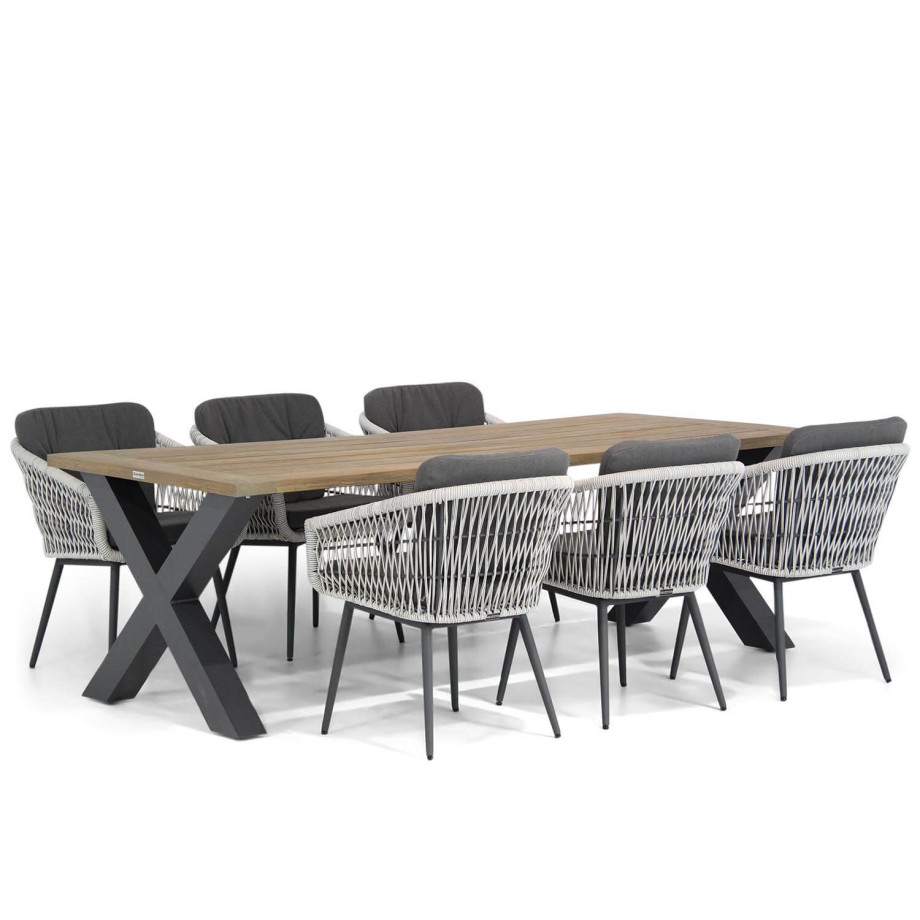 Lifestyle Western/Cardiff 240 cm dining tuinset 7-delig afbeelding 1
