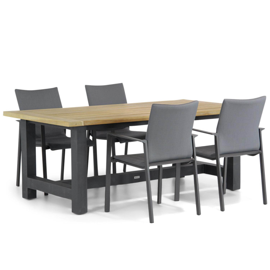 Lifestyle Rome/San Francisco 200 cm dining tuinset 5-delig afbeelding 1