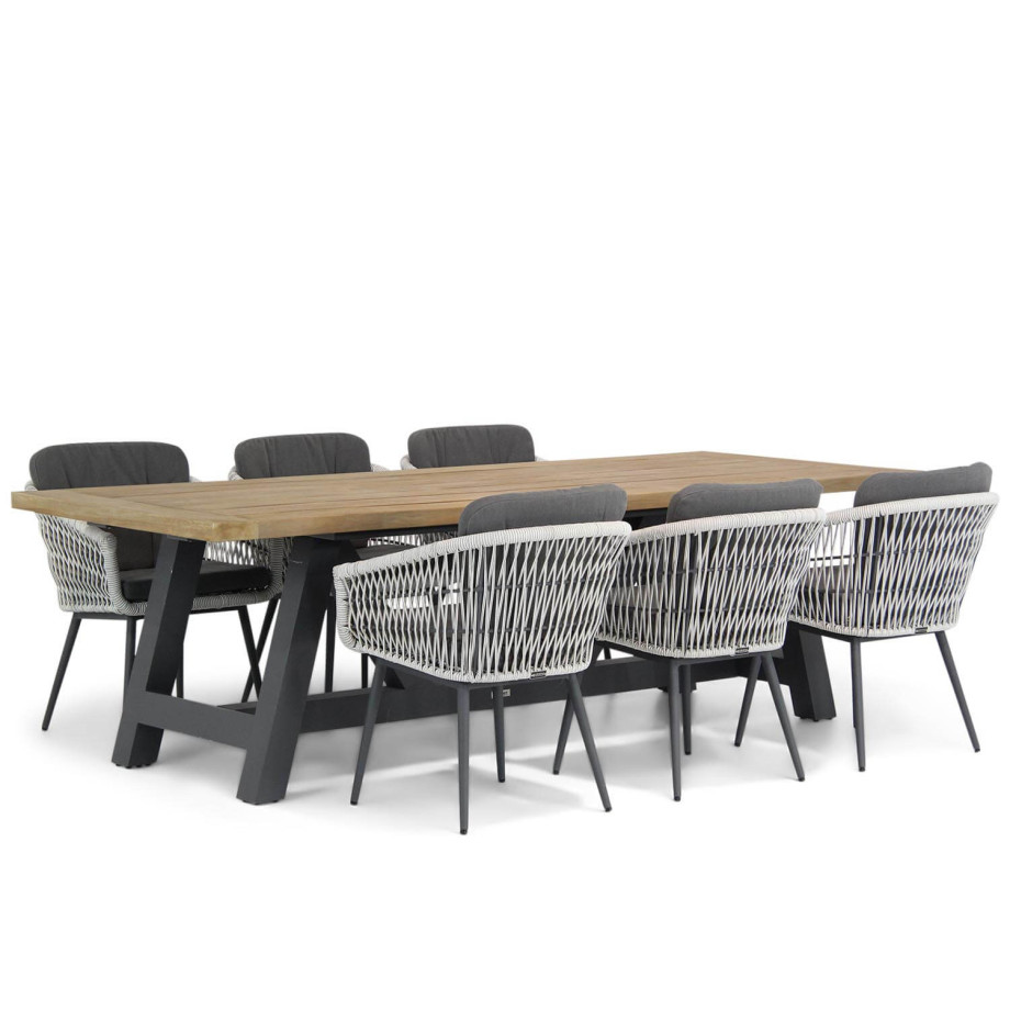 Lifestyle Western/Trente 260 cm dining tuinset 7-delig afbeelding 1