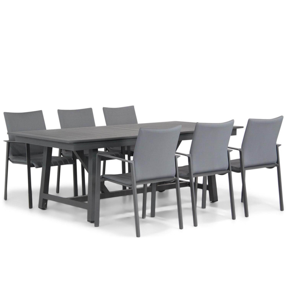 Lifestyle Rome/General 217/277 cm dining tuinset 7-delig afbeelding 1