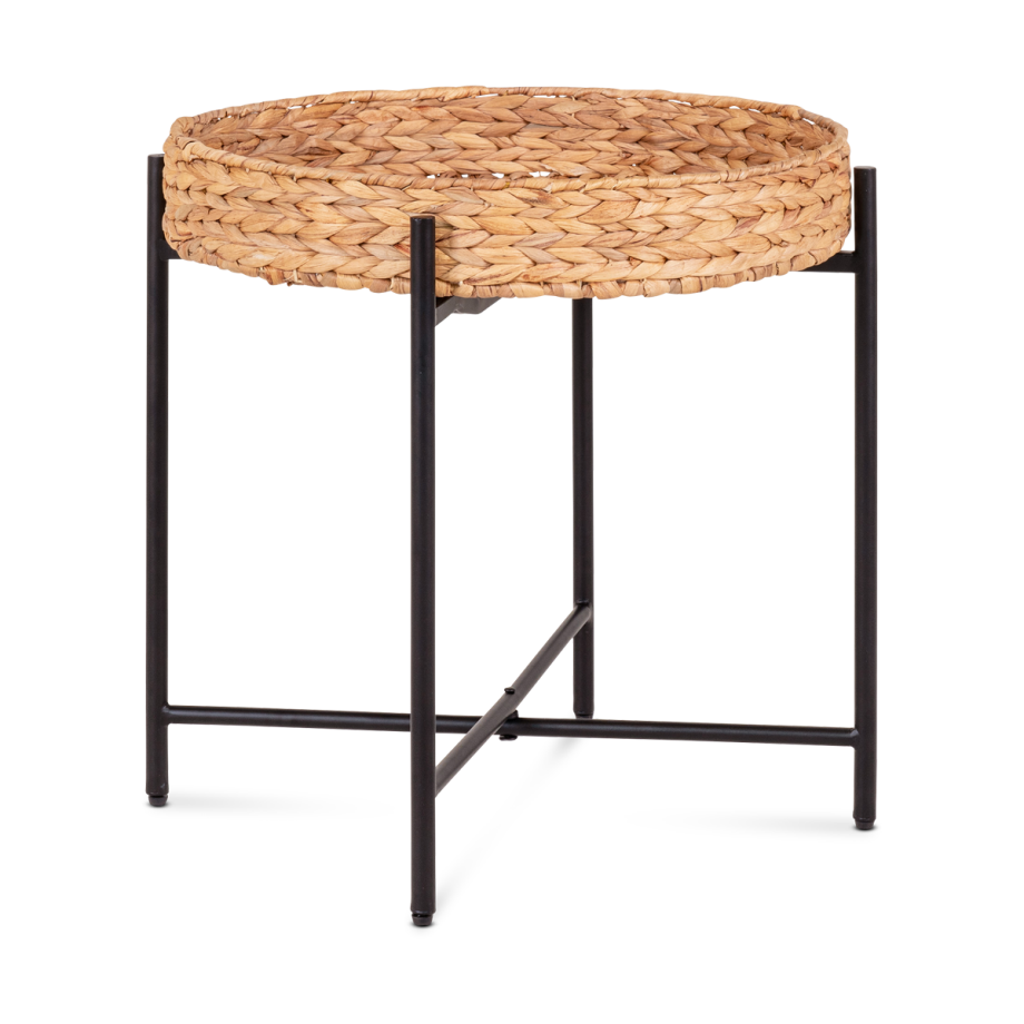 Imre waterhyacint bijzettafel - Ø50 x 48,5 cm Imre waterhyacint bijzettafel - Ø50 x 48,5 cm afbeelding 1