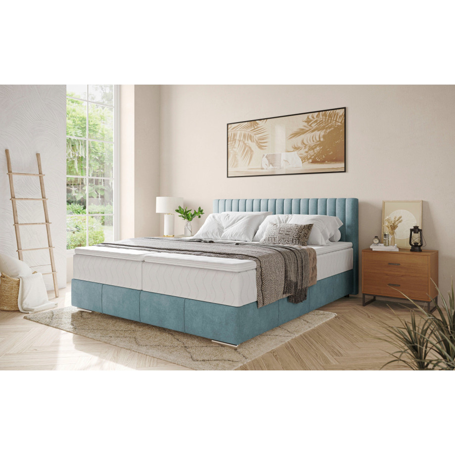 INOSIGN Boxspring Thor met bedbodem, incl. matras, topverkoper Topmatras en sierkussen, in verschillende hardheden beschikbaar afbeelding 1